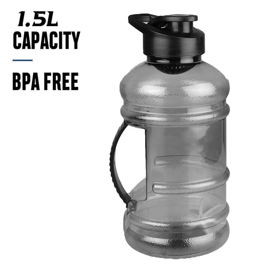 1500ml Gallon Water Bottle – Large Capacity, Leak-Proof, Reusable Hydration Jug