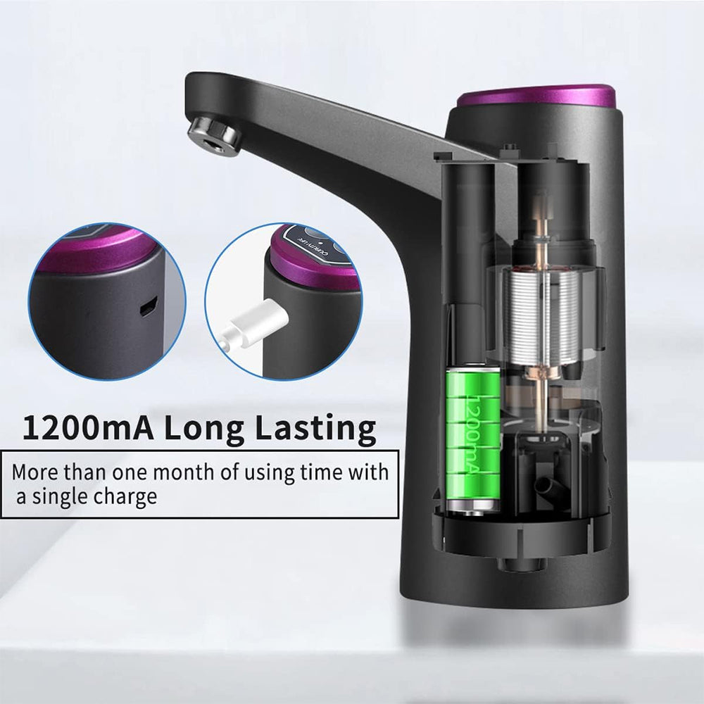 Rechargeable Automatic Water Dispenser Pump, Water Dispenser with One Tap Ai 600ML Limit