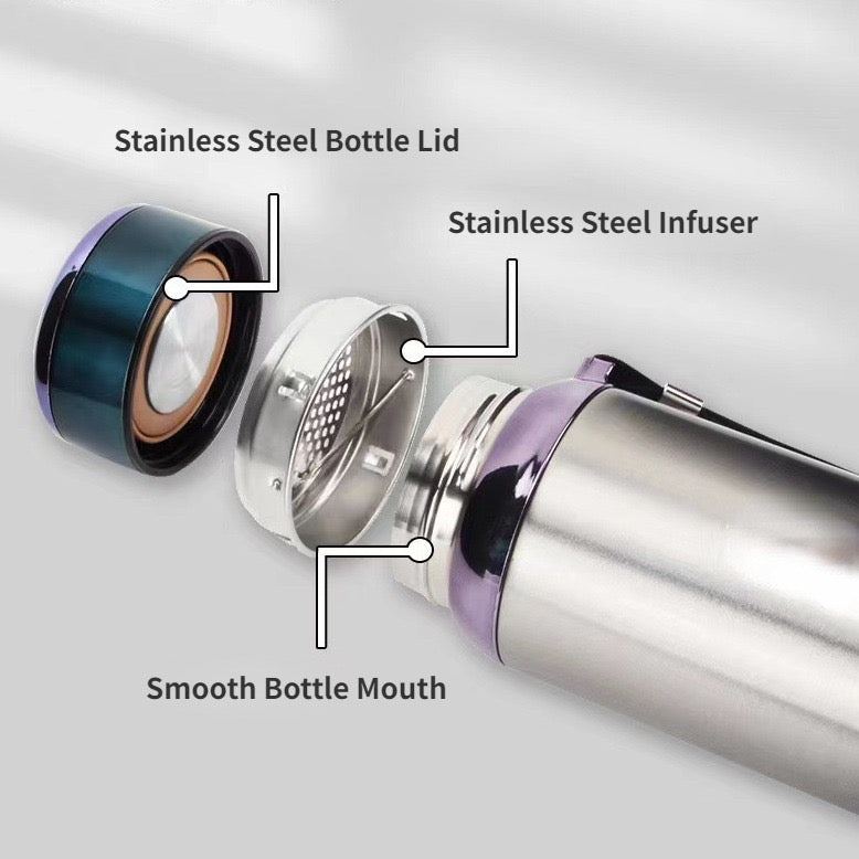 Double Lining Stainless Steel Leakproof Vacuum Insulated Bottle - 1Liter Capacity
