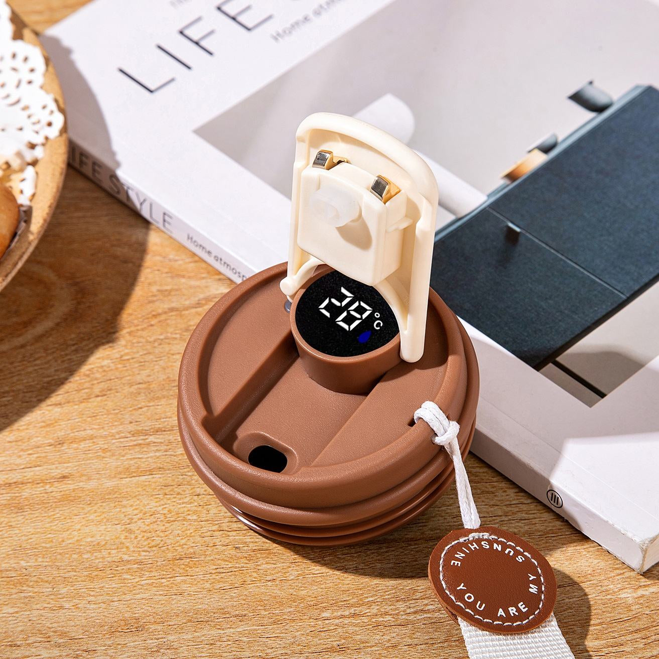 TEMPERATURE COFFEE AND DRINKS MUG VACCUM INSULATED DESIGN