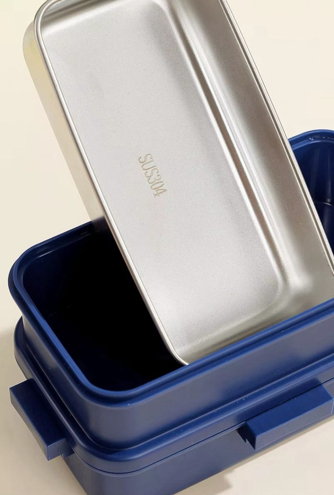 Slato Double Decker Stainless Steel Lunch Box – 2 Compartments