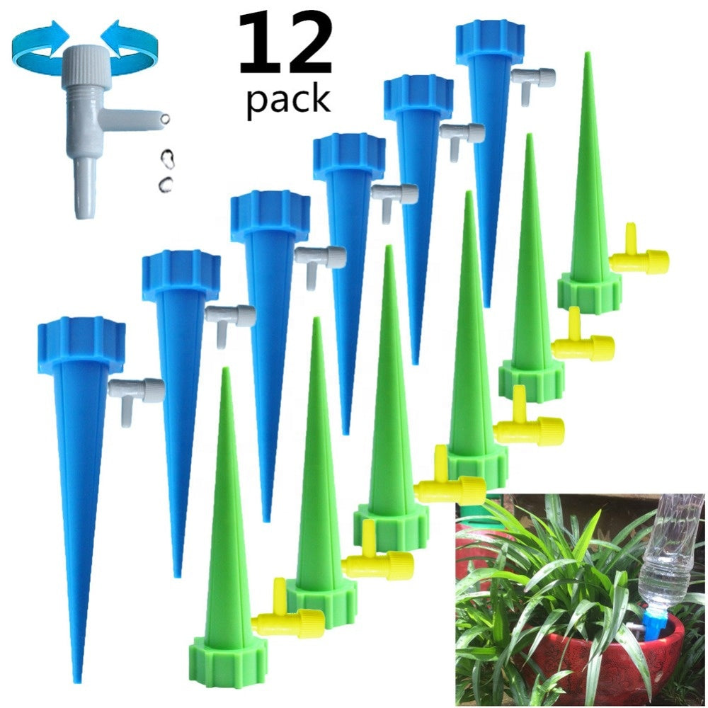 6-Piece Watering Spikes Irrigation Set – Adjustable Self-Watering System for Plants & Gardens
