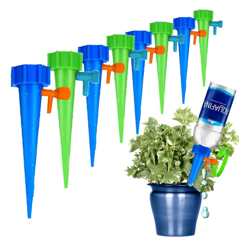 6-Piece Watering Spikes Irrigation Set – Adjustable Self-Watering System for Plants & Gardens