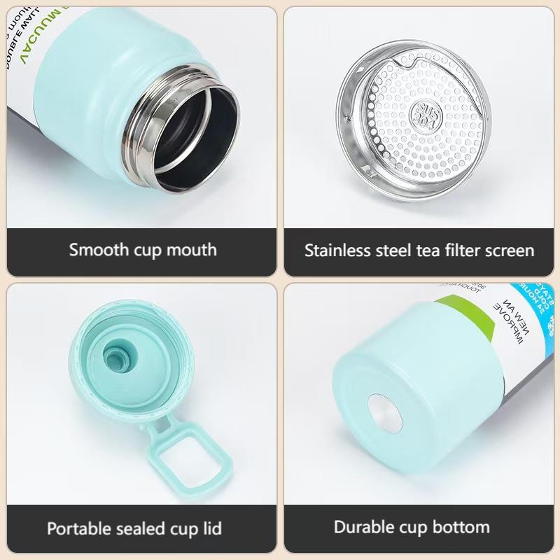 Double Lining Stainless Steel Leakproof Vacuum Insulated Bottle - 1000 ML