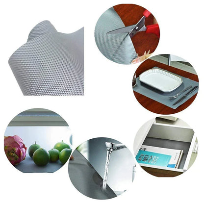 Non-Slip Shelf Liner Mat – Waterproof, Cut-to-Fit Drawer & Cabinet Lining Roll 45cmx5m