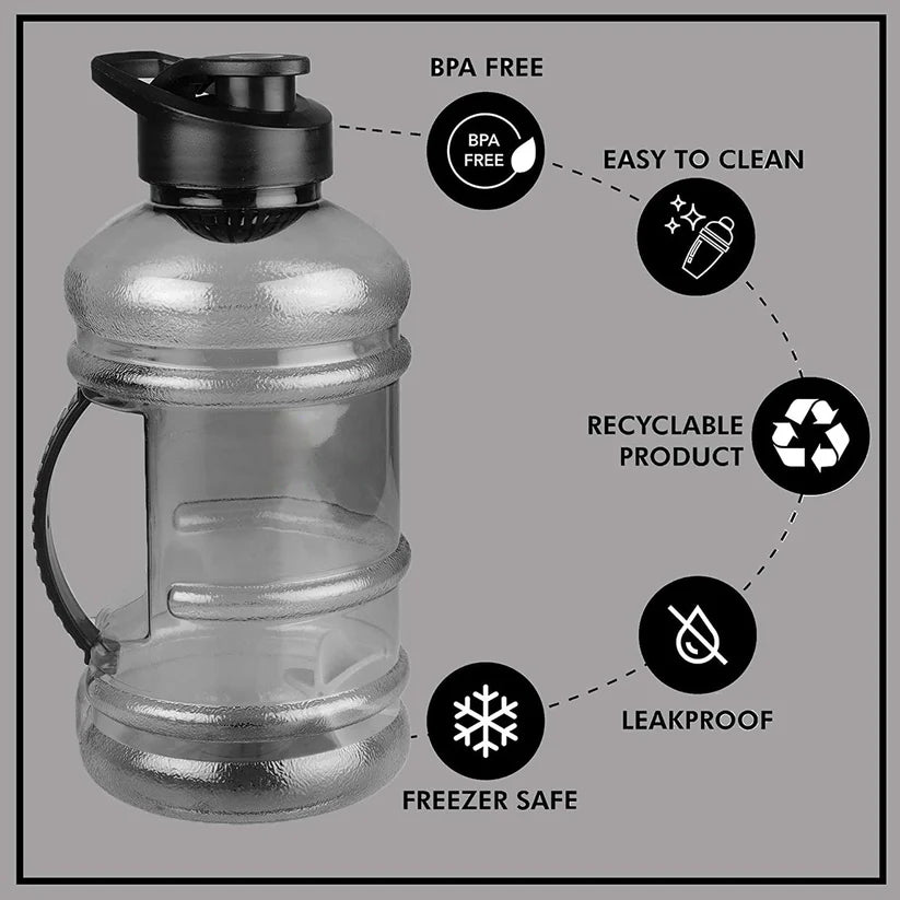1500ml Gallon Water Bottle – Large Capacity, Leak-Proof, Reusable Hydration Jug