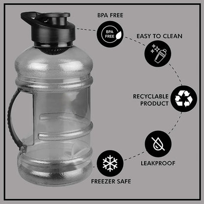 1500ml Gallon Water Bottle – Large Capacity, Leak-Proof, Reusable Hydration Jug