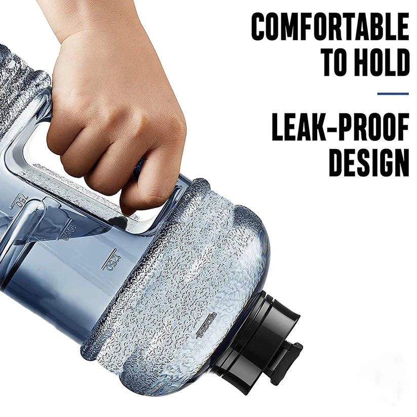 1500ml Gallon Water Bottle – Large Capacity, Leak-Proof, Reusable Hydration Jug
