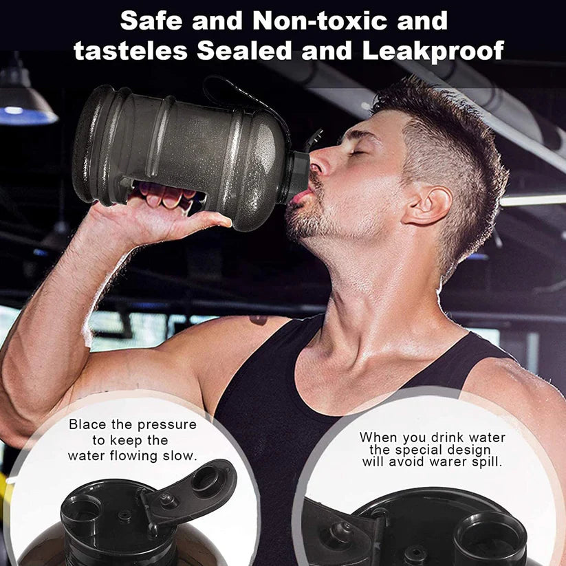 1500ml Gallon Water Bottle – Large Capacity, Leak-Proof, Reusable Hydration Jug
