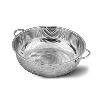 Stainless Steel Washing Colander – 25cm Wide,  Strainer for Fruits, Vegetables & Pasta