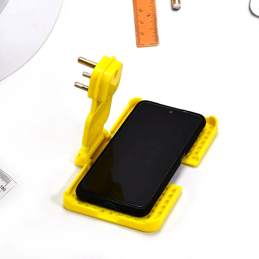 Wall Plug Mobile Charging Stand – Compact, Safe & Convenient Phone Holder