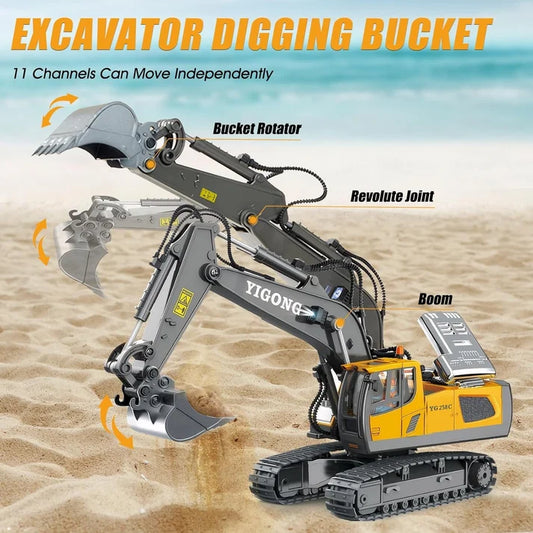 1:24 11-Channel Remote Control (R/C) Excavator