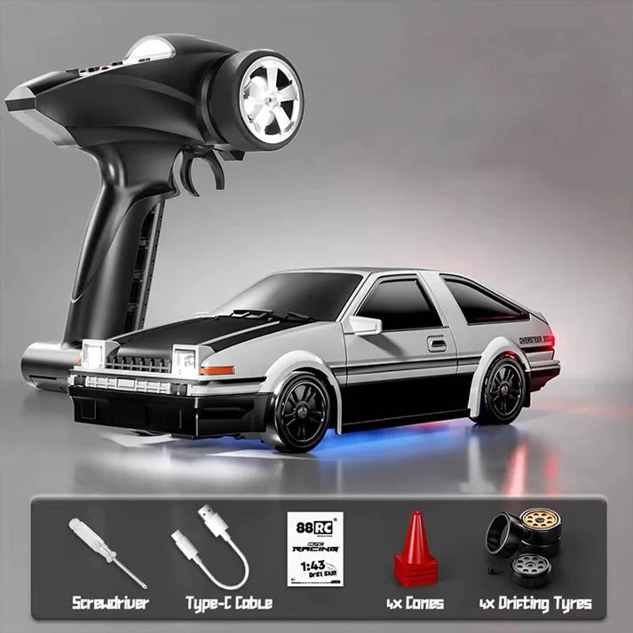 1:43 Scale Mini RC Drift Car | Alloy Die-Cast