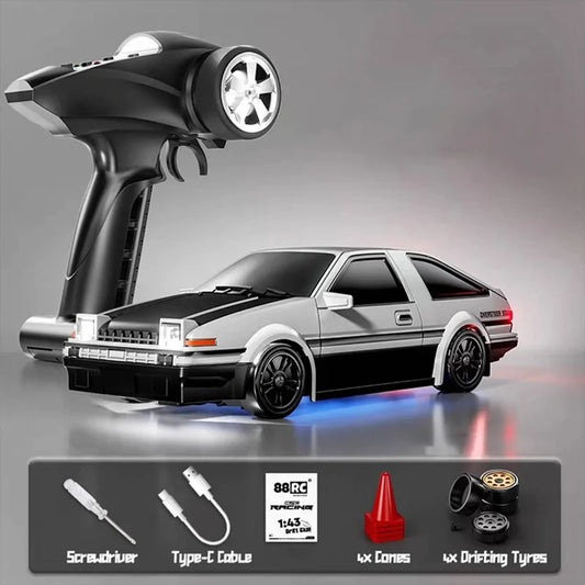 1:43 Scale Mini RC Drift Car | Alloy Die-Cast