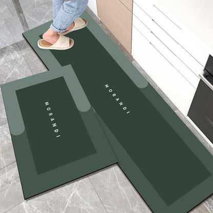 Long Kitchen & Door Silicone Mat Combo Set – Non-Slip, Waterproof, Heat Resistant, Easy-Clean Leg Protective Mats