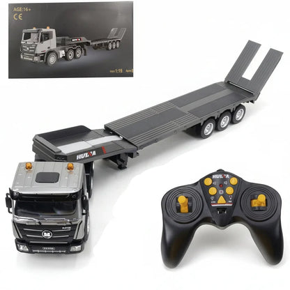 Huina 1318 1:24 RC Flatbed Lowbed Trailer with 9CH