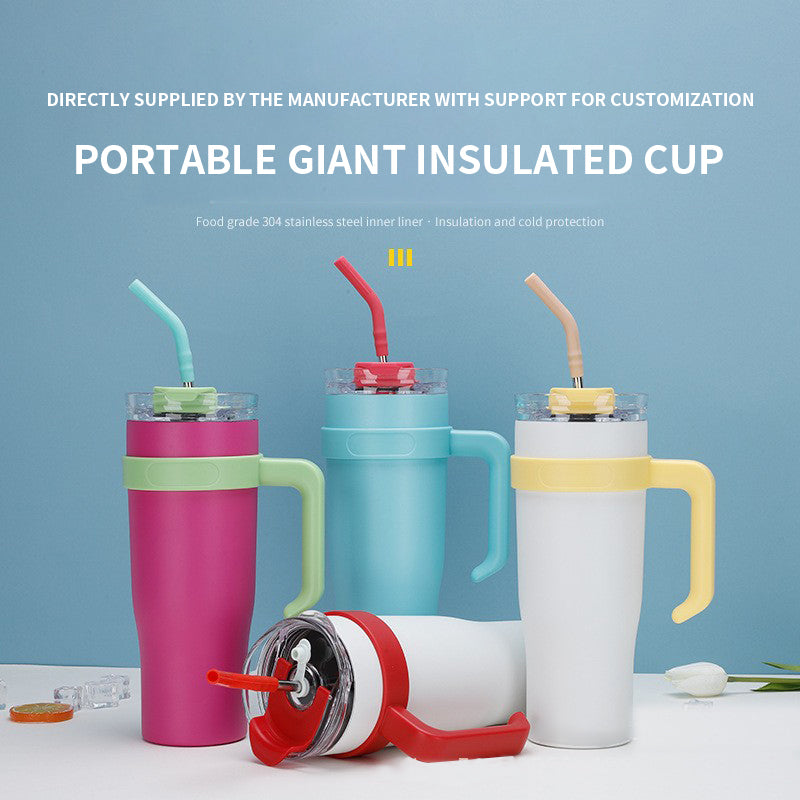 SleekSip Stainless Steel 1200ml Tumbler for Office & Travel with Stain Steel Straw Straw
