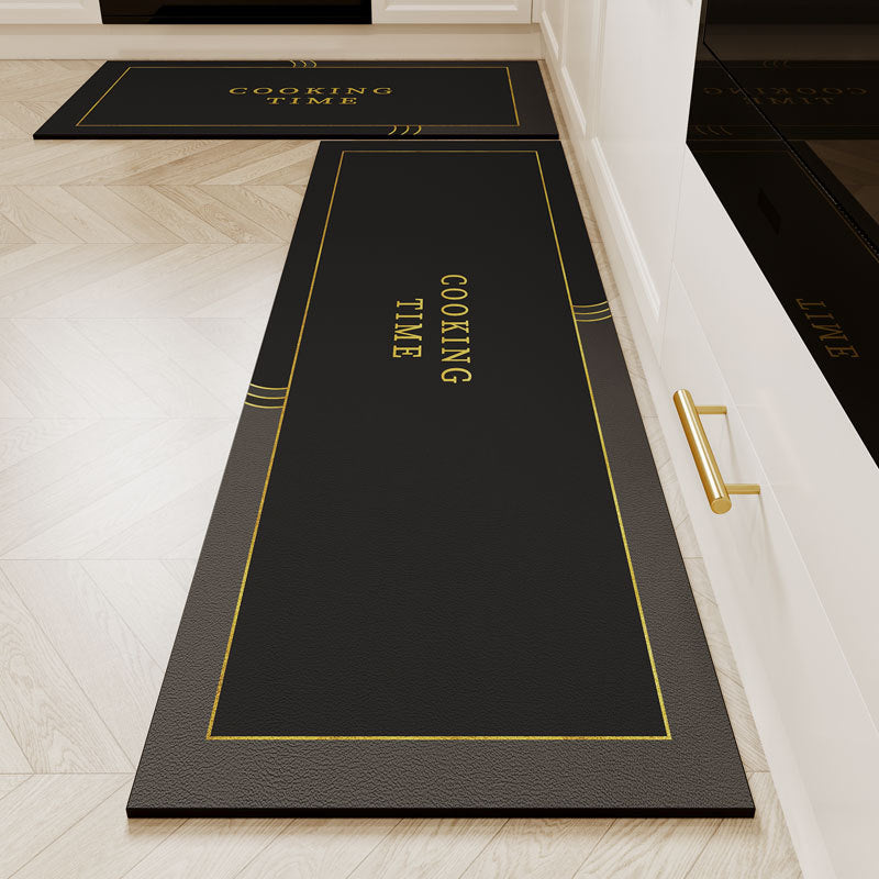 Long Kitchen & Door Silicone Mat Combo Set – Non-Slip, Waterproof, Heat Resistant, Easy-Clean Leg Protective Mats