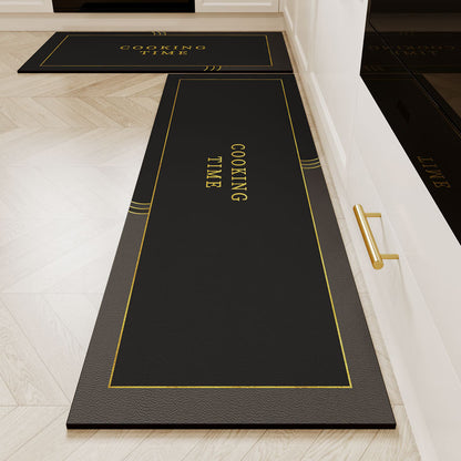 Long Kitchen & Door Silicone Mat Combo Set – Non-Slip, Waterproof, Heat Resistant, Easy-Clean Leg Protective Mats