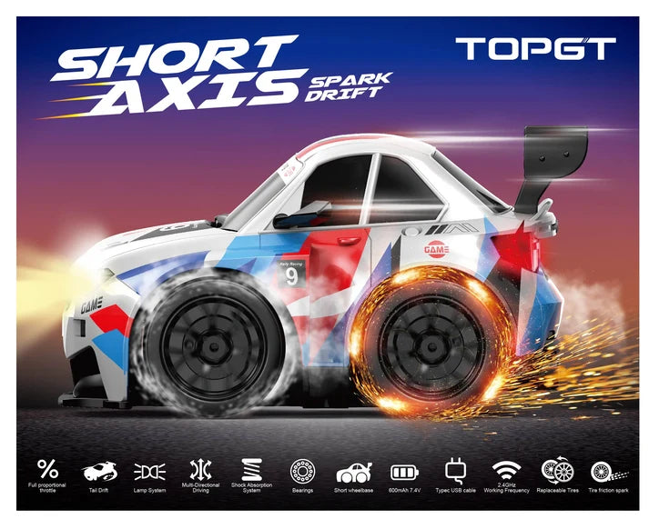BMW Short Axis Spark Drift RC Car | High-Speed Remote Control Toy