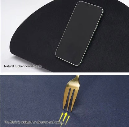 Long Kitchen & Door Silicone Mat Combo Set – Non-Slip, Waterproof, Heat Resistant, Easy-Clean Leg Protective Mats