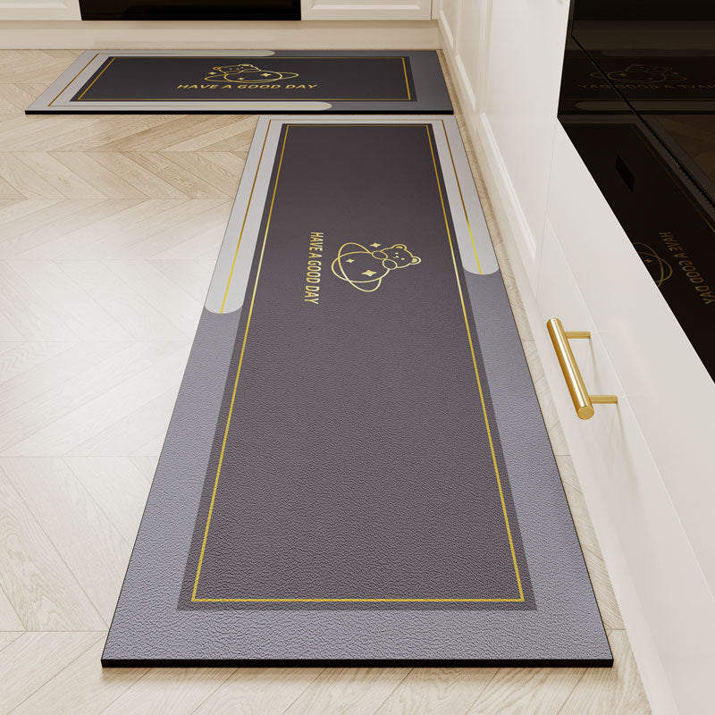 Long Kitchen & Door Silicone Mat Combo Set – Non-Slip, Waterproof, Heat Resistant, Easy-Clean Leg Protective Mats
