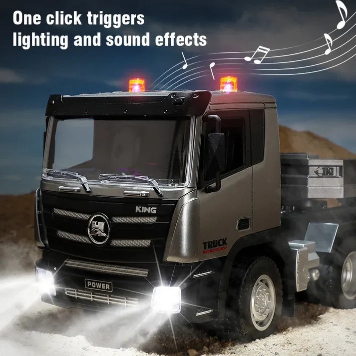 Huina 1318 1:24 RC Flatbed Lowbed Trailer with 9CH