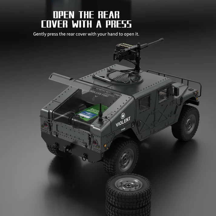 JJRC C8835 1:16 4WD RC Military Jeep with LED Lights
