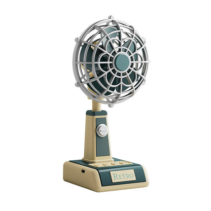 Retro Mini Desk Fan – 3-Speed Portable Table Fan