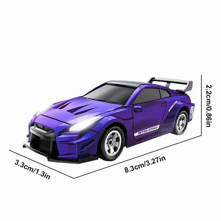 LD RTR 3601 1:64 Mini RC Drift Car Midnight Purple 2.4GHz 4WD with LED Lights