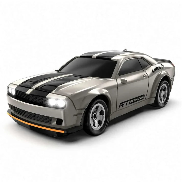 LD RTR 3602 1:64 Mini RC Drift Car Silver 2.4GHz 4WD with LED Lights