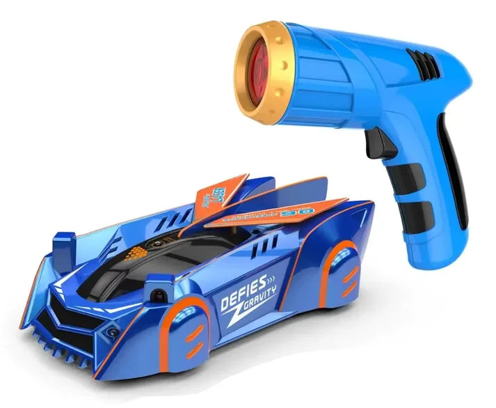 RC Remote Control Wall Climbing Car - Anti Gravity Laser Control 2.4G, 360 Rotating Stunt High Speed Racing Toy for Kids With LED Lights