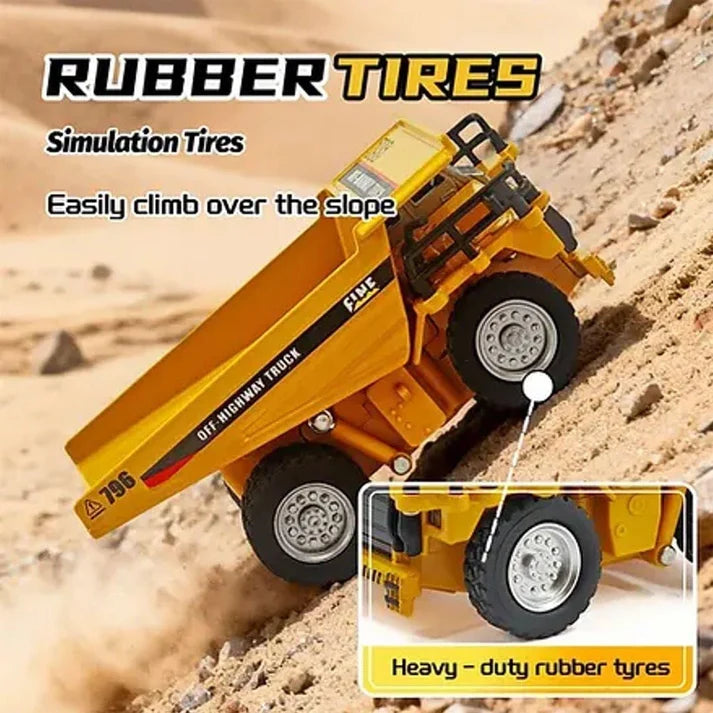 TRASPED 1:64 Mini RC Alloy Dump Truck