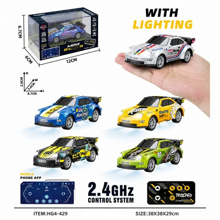 Trasped 1:64 Porsche Remote RC Car