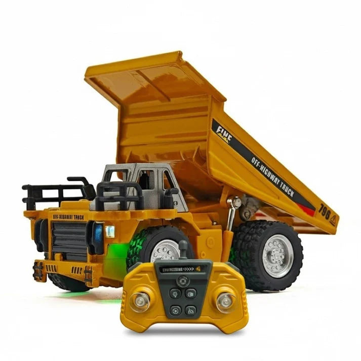TRASPED 1:64 Mini RC Alloy Dump Truck