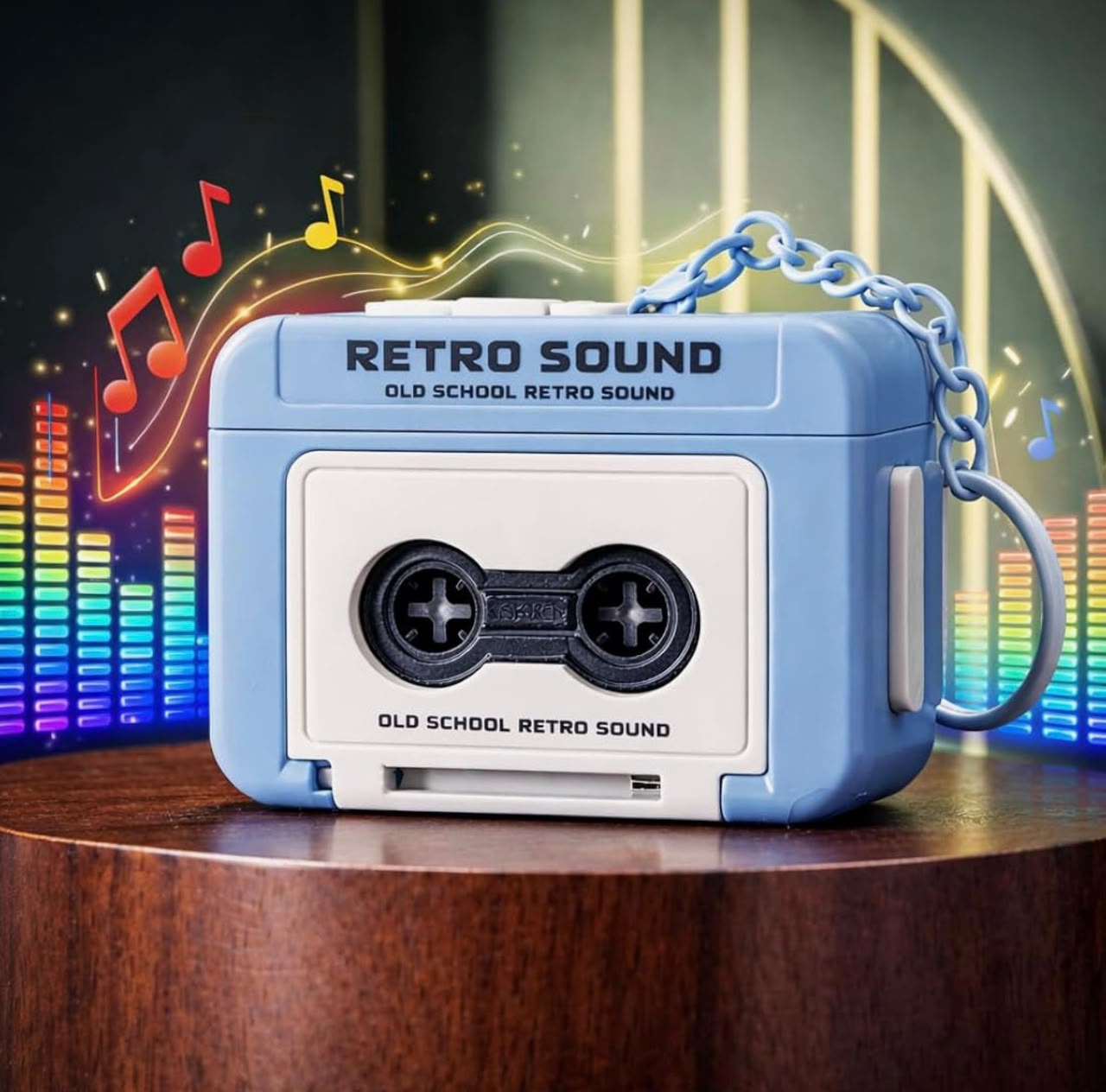 Retro Tape recorder Keychain