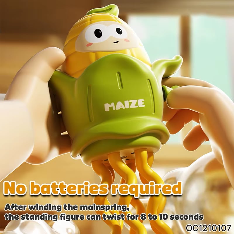 Cute Dancing Corn Wind-Up Toy | Clockwork Walking Toy for Kids | No Battery Required
