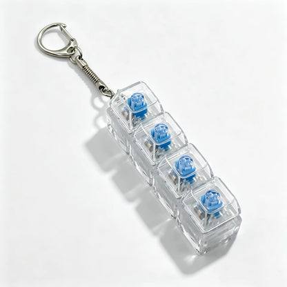 Fidget Mechanical Keyboard Keychain