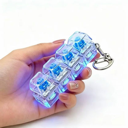 Fidget Mechanical Keyboard Keychain