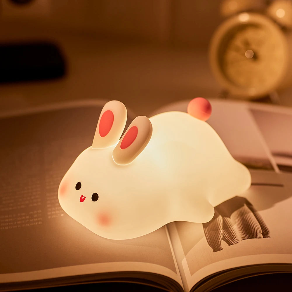 Cute Rabbit Glow Tap Light – Soft Light, Sweet Night
