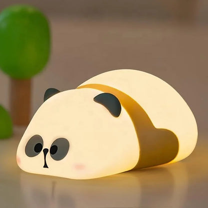 Sleeping Panda Night Lamp Rechargeable Cute Animal Night Light for Bedroom