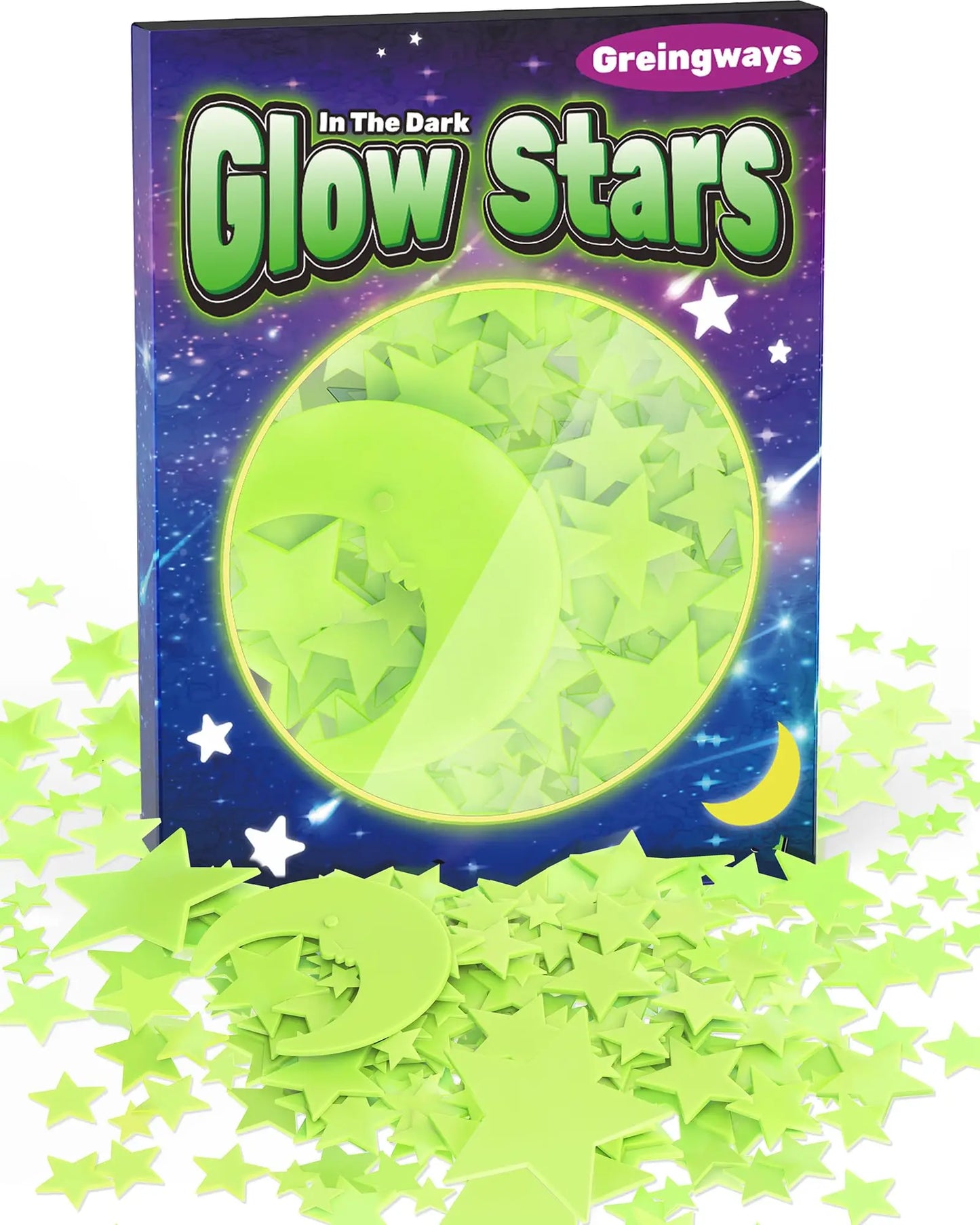 Glow Star & Moon Night Light Stickers