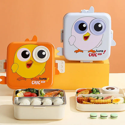 Chickie Chik Steel Lunch Box 3D – Cute, Strong & Snack-Ready