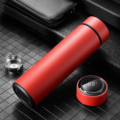 500ml Smart LED Temperature Display Bottle – Hot & Cold Stainless Steel Thermos