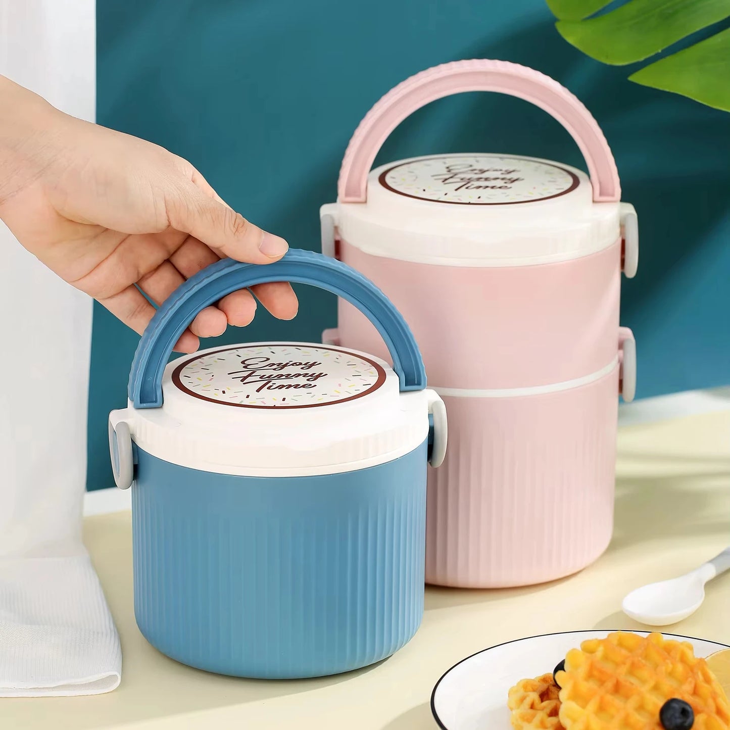 Chop & Hopp Stainless Steel Lunch Box – Fresh, Strong & Ready to Go