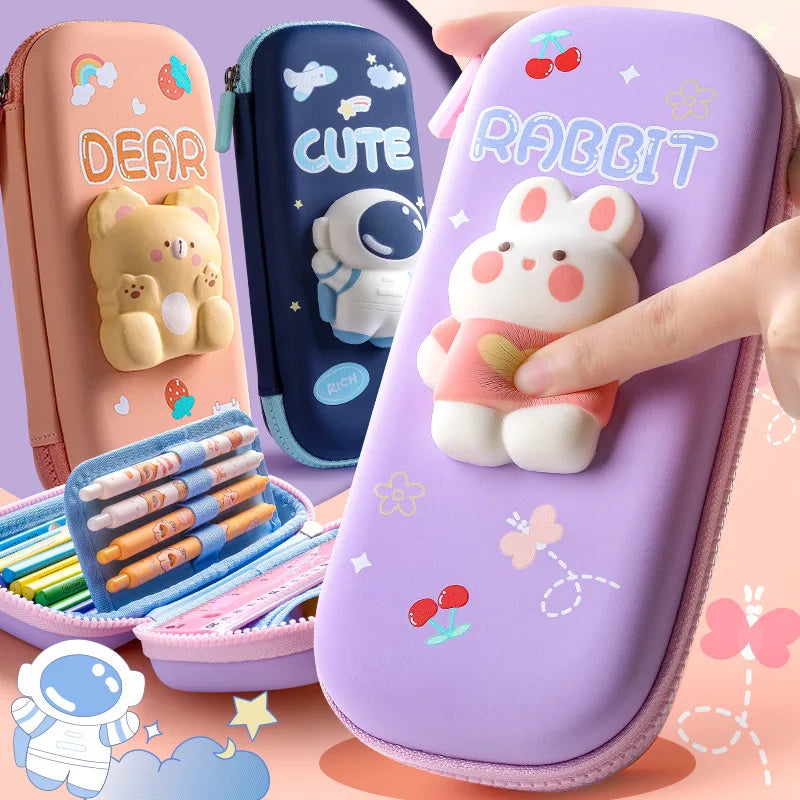 Kawaii 3D Squishy Pouch – Cute, Soft & Super Squeezable