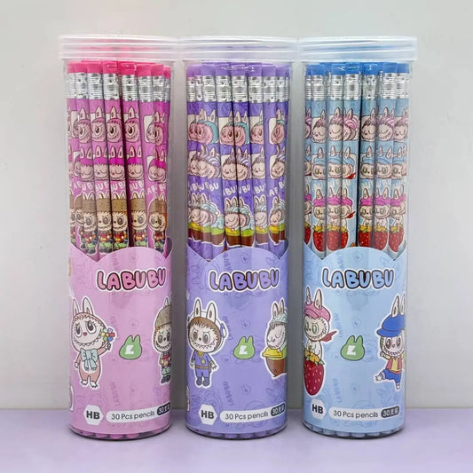 Cartoon Cuties Pencil Jar – 30 Pieces of Colorful Fun