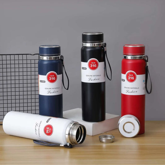 Double Lining Stainless Steel Leakproof Vacuum Insulated Bottle - 1Liter Capacity