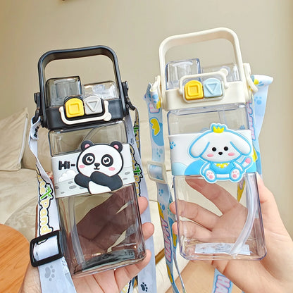 Panda & Unicorn 2-Way Sipper Bottle – Magic Sips in a Cute Bottle