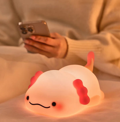 DreamLotl Silicone Axolotl Night Lamp